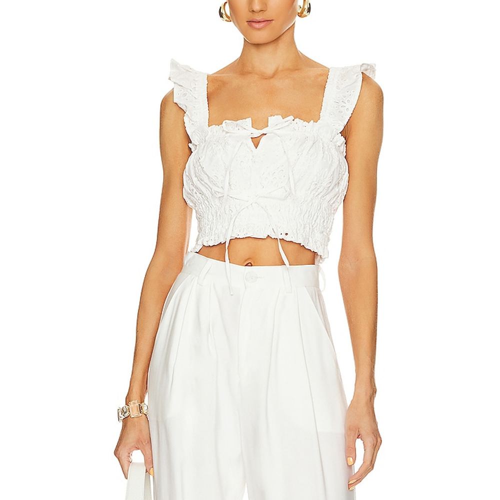 Yumi Kim 'Kary' White Blouse Size S